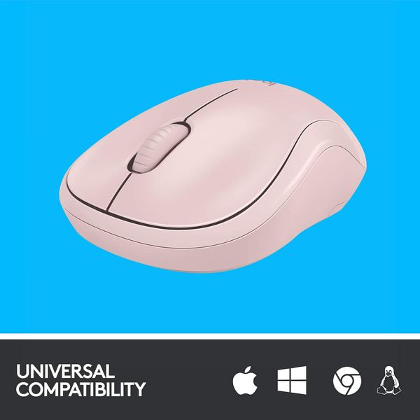 LOGITECH M221 Silent Wireless Ambidextrous Gaming Mouse ( M221 ) ( 1000DPI / 3 Macro Button ) ( Rose ) - 3