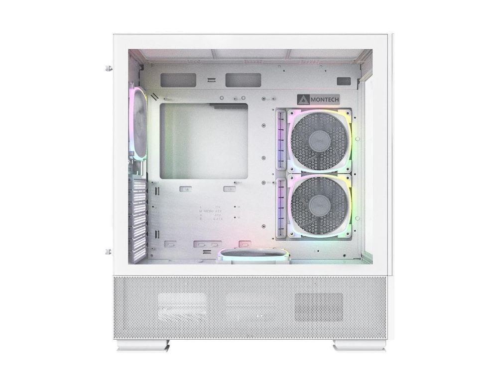 MONTECH Sky Two ARGB ATX Mid Tower Cabinet (White) - 3