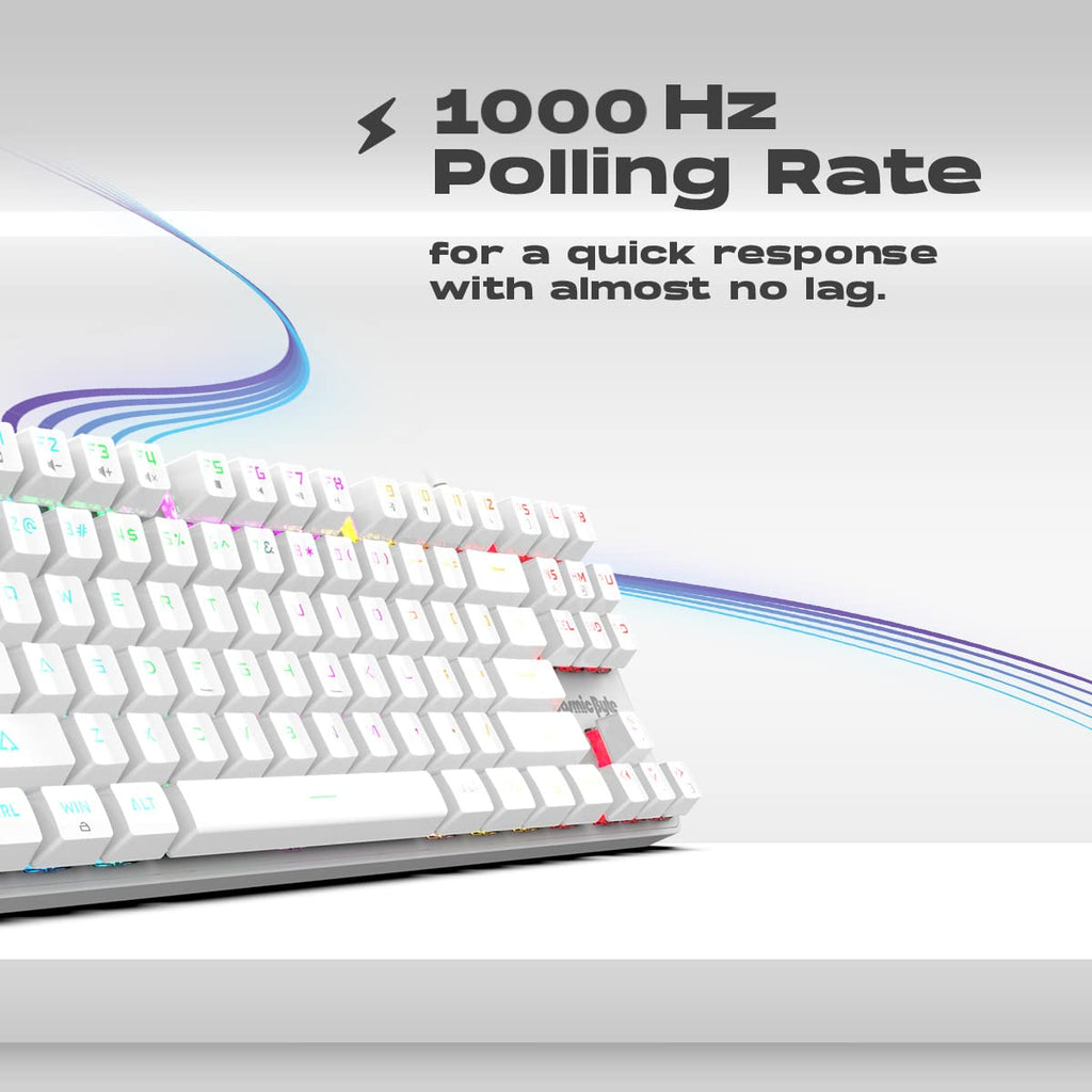 COSMIC BYTE CB-GK-37 FIREFLY (WHITE) GAMING KEYBOARD RGB RED SWITCH WHITE – TechCure India