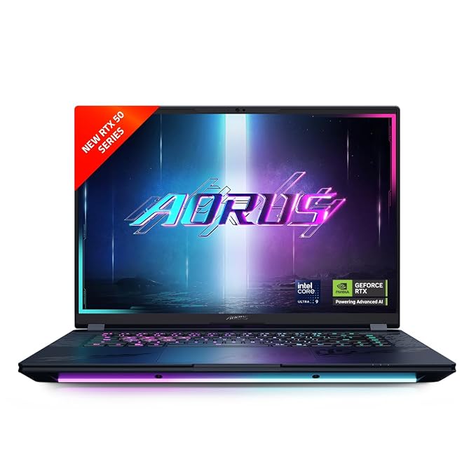 Gigabyte Aorus Master 16 BZHC6INE64SH, Intel Core Ultra 9 275HX Processor, 32DDR5 Ram, 1TB M.2 NVMe SSS, NVIDIA GeForce RTX 5090 24GB GDDR7, 16 Inch OLED WQXGA Gaming Laptop, 2 Years Warranty – TechCure India