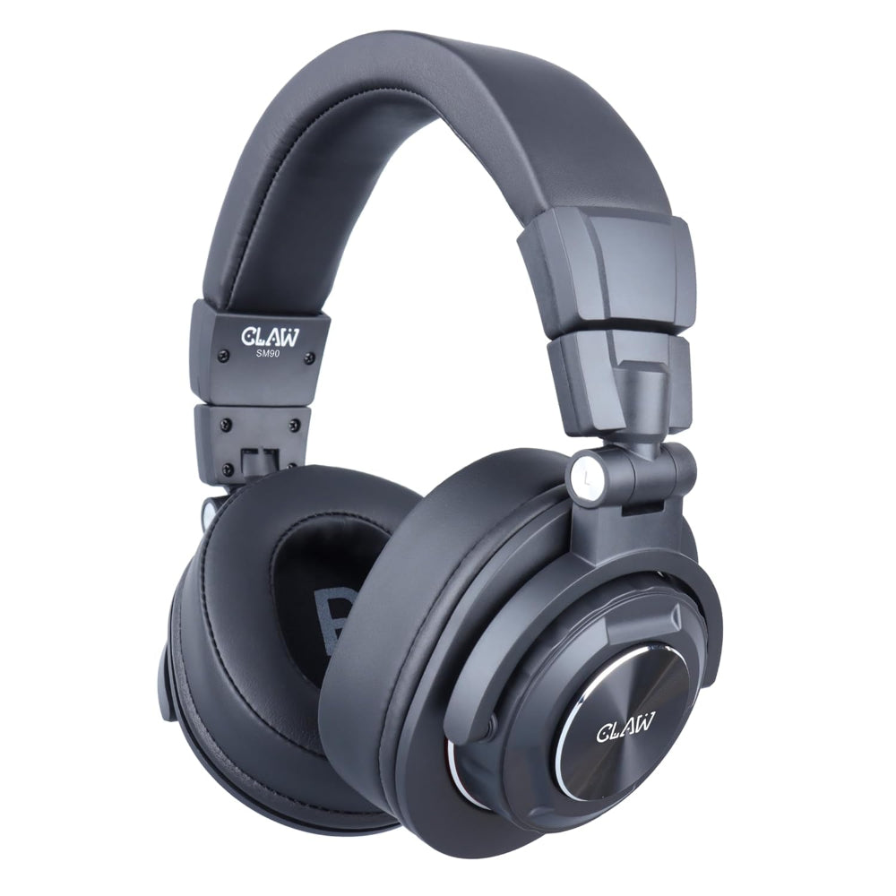 CLAW SM90 Wired 3.5mm Headphone ( Black ) ( Laptop / Console / Amplifiers / Microphones ) – TechCure India