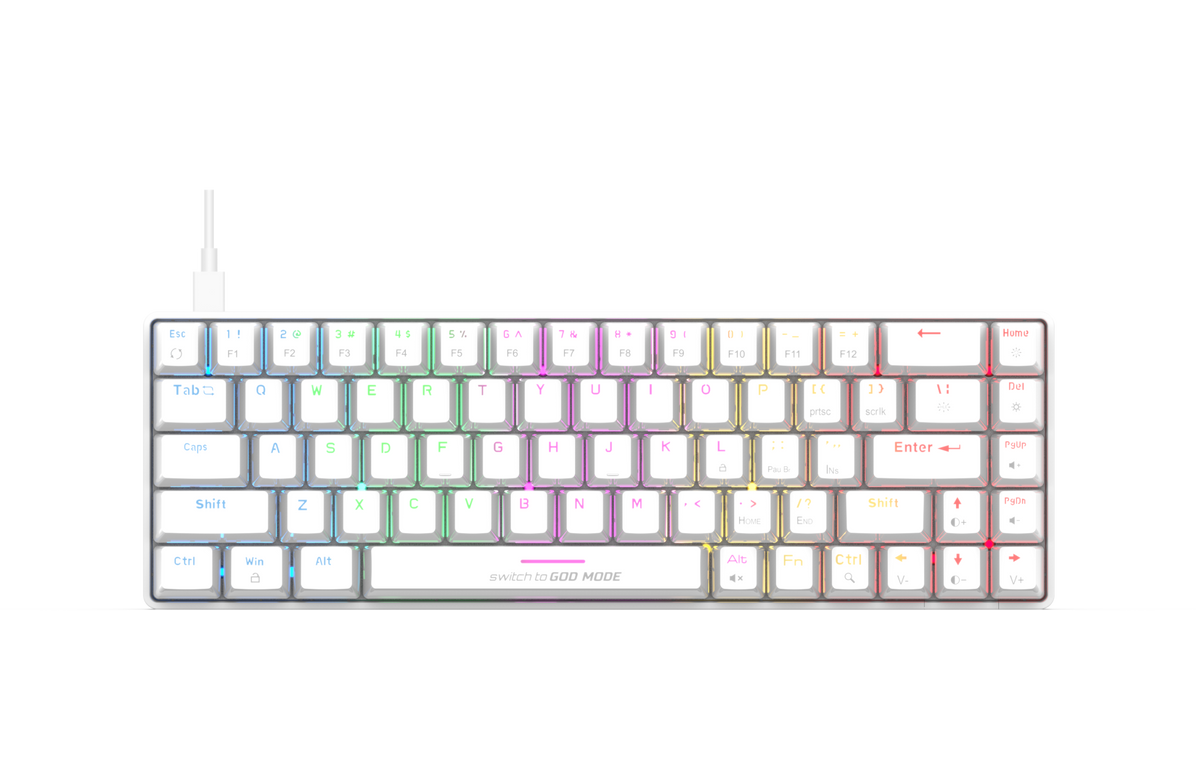 COSMIC BYTE CB-GK-36 ARTEMIS (WHITE) GAMING KEYBOARD – TechCure India