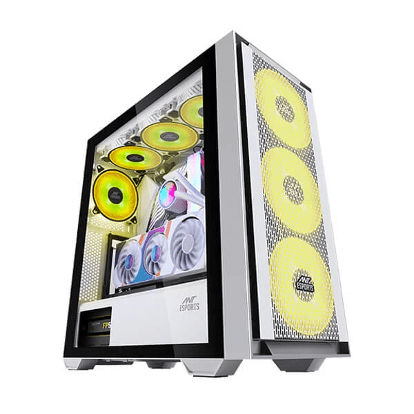 Ant Esports 690 Air ARGB (E-ATX) Cabinet - White – TechCure India