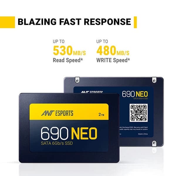 ANT ESPORTS 690 NEO 2TB 2.5 SATA Gen3 Internal Solid State Drive (SSD) - 3