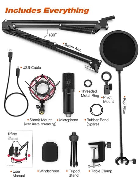 FIFINE T732 USB Microphone Kit – TechCure India