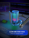 FIFINE Ampligame A6V USB Gaming Microphone ( Blue ) - 4