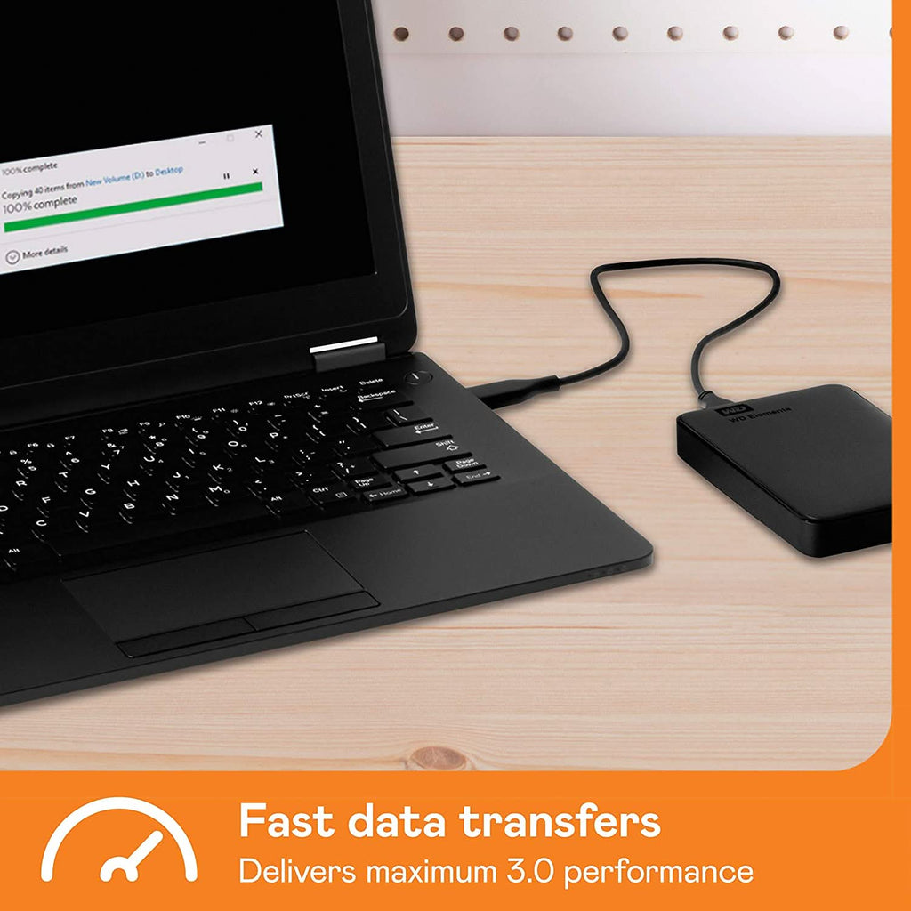 WESTERN DIGITAL ELEMENTS 2TB PORTABLE EXTERNAL HARD DRIVE – TechCure India