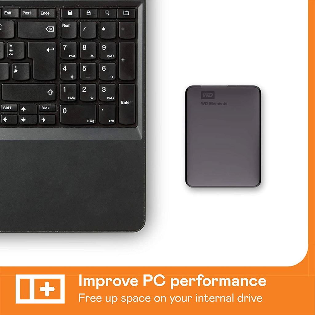 WESTERN DIGITAL ELEMENTS 2TB PORTABLE EXTERNAL HARD DRIVE – TechCure India