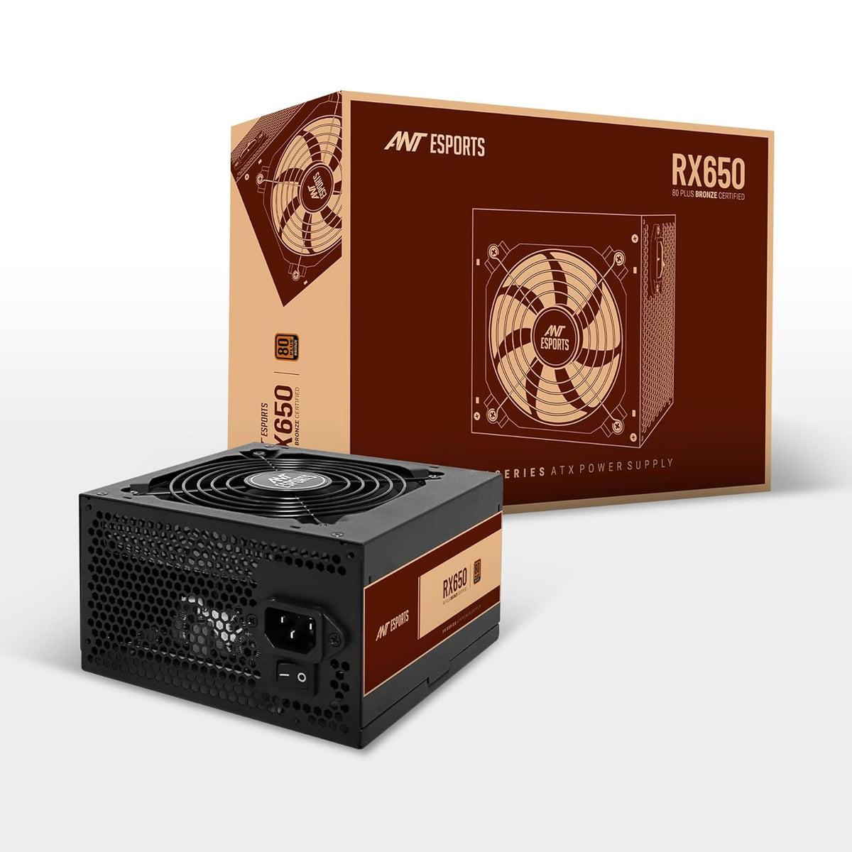 ANT ESPORTS RX650 80 PLUS BRONZE POWER SUPPLY – TechCure India