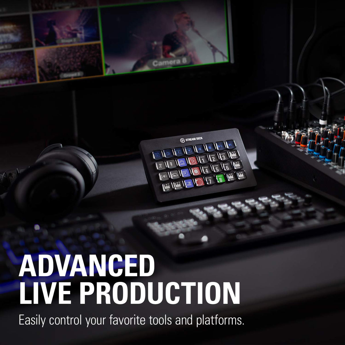ELGATO STREAM DECK XL - ADVANCED STREAM CONTROL WITH 32 CUSTOMIZABLE LCD KEYS 10GAT9901 – TechCure India
