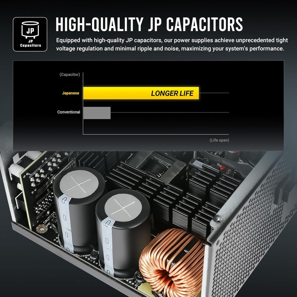 ANTEC NE1000G 1000W 80+ Gold Fully Modular ATX 3.0 Power Supply - 3