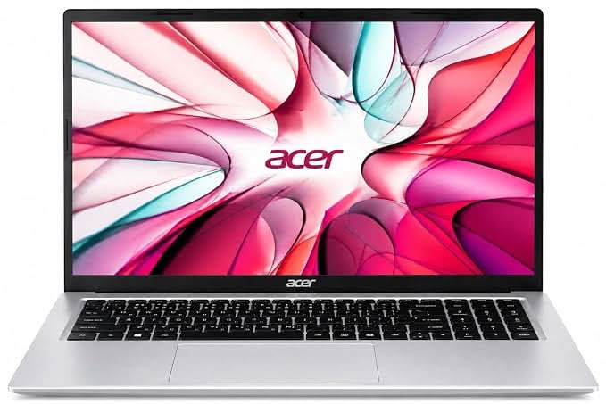 Acer One 15 Smart Laptop AO15-41M-G2, AMD Ryzen 3 7320U, AMD Radeon 610M Graphics, 8GB LPDDR5 RAM, 256GB NVMe SSD, 15.6 inch FHD Display, Windows 11 Home, Silver – TechCure India