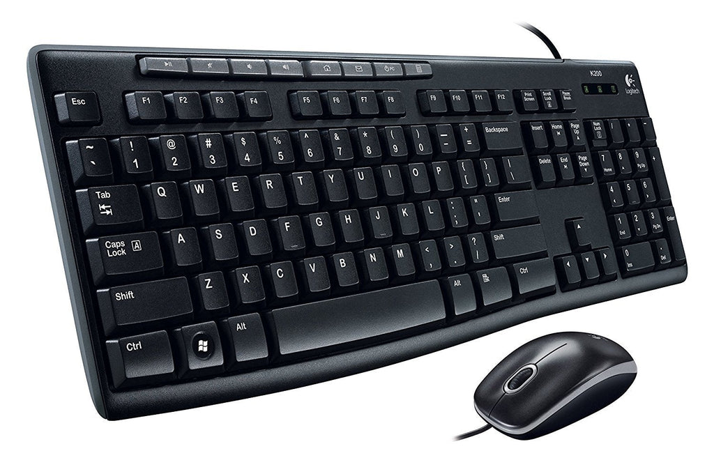 LOGITECH MK200 USB KEYBOARD AND MOUSE COMBO – TechCure India