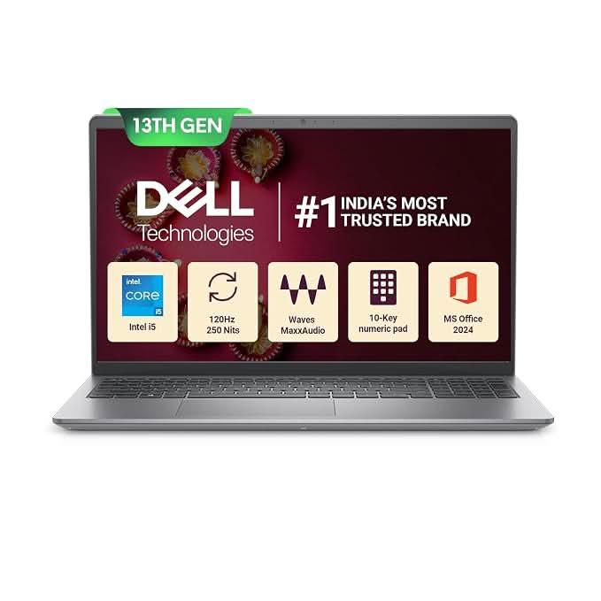 Dell 15 Vostro 3530, Intel Core 13th Gen i5-1334U, 16GB RAM, 512GB SSD,15.6 inch Anti-Glare FHD, Windows 11, MSO 24, 1.66kg, Thin & Light Laptop, Grey – TechCure India