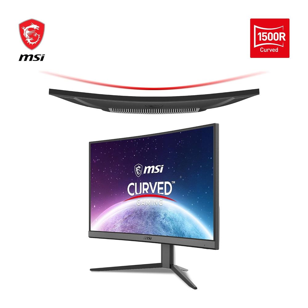 MSI G24C4 E2 24 Inch FHD 185Hz VA Panel 112% SRGB 1MS Adaptive Sync VA Gaming Monitor - 4