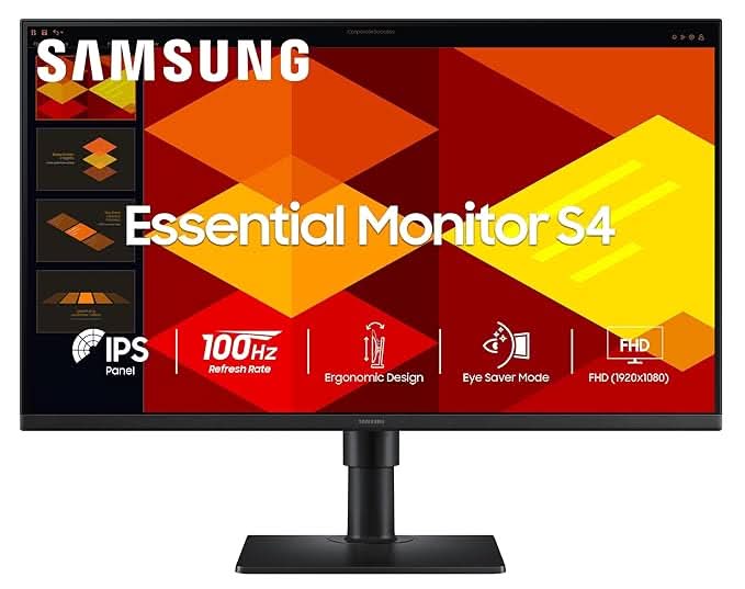 Samsung Essential Series S4 27 Inch FHD IPS Panel, Flat Monitor – TechCure India