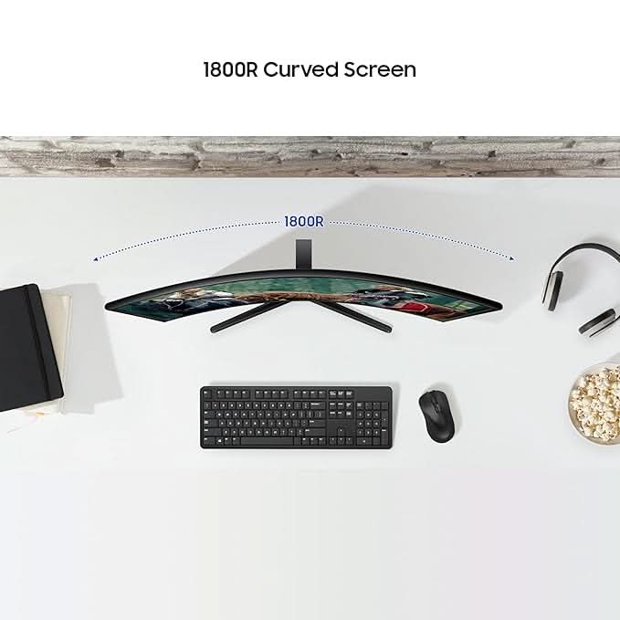 Samsung 27 Inch Game Mode, EyeSaver Mode FHD Curved Monitor – TechCure India
