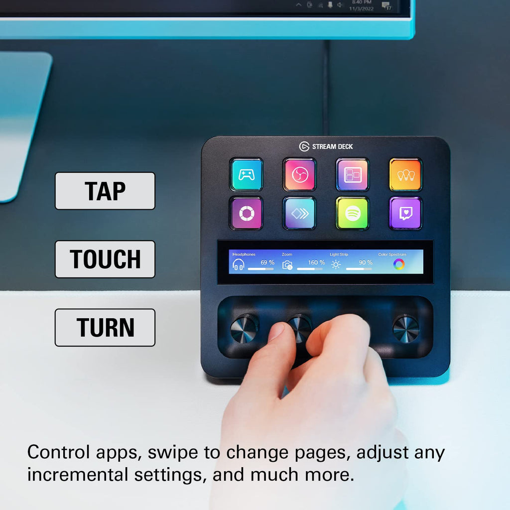 ELGATO STREAM DECK +,AUDIO MIXER,PRODUCTION CONSOLE AND STUDIO CONTROLLER AND FOR CONTENT CREATORS,STREAMING,GAMING 10GBD9901 – TechCure India