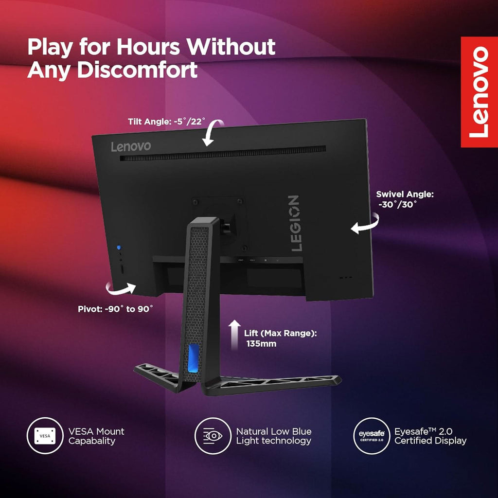 LENOVO LEGION R27Q-30 27 INCH 165HZ 2K QHD GAMING MONITOR – TechCure India