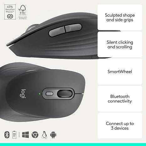 Logitech Signature Comfort M840 L Wireless Mouse – TechCure India