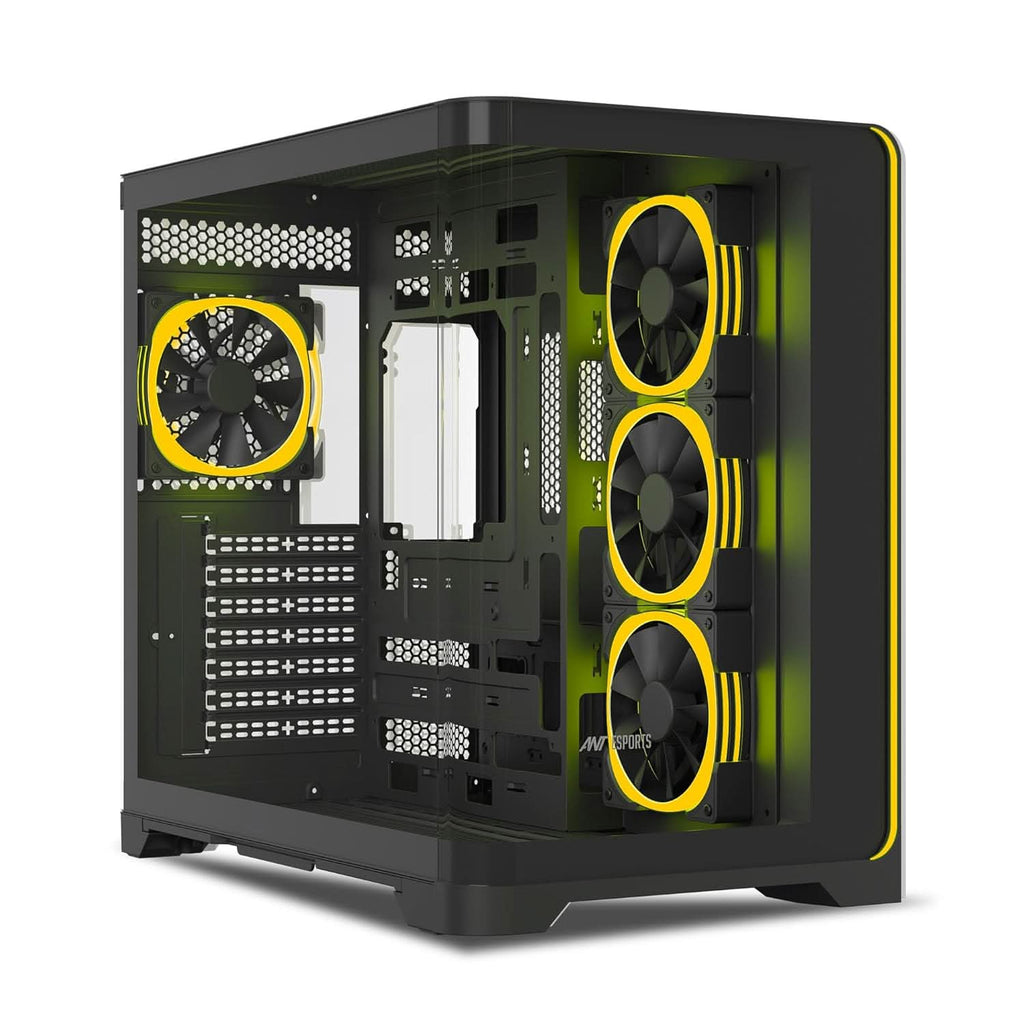 ANT ESPORTS CRYSTAL ARC ARGB ATX MID TOWER CASE BLACK – TechCure India