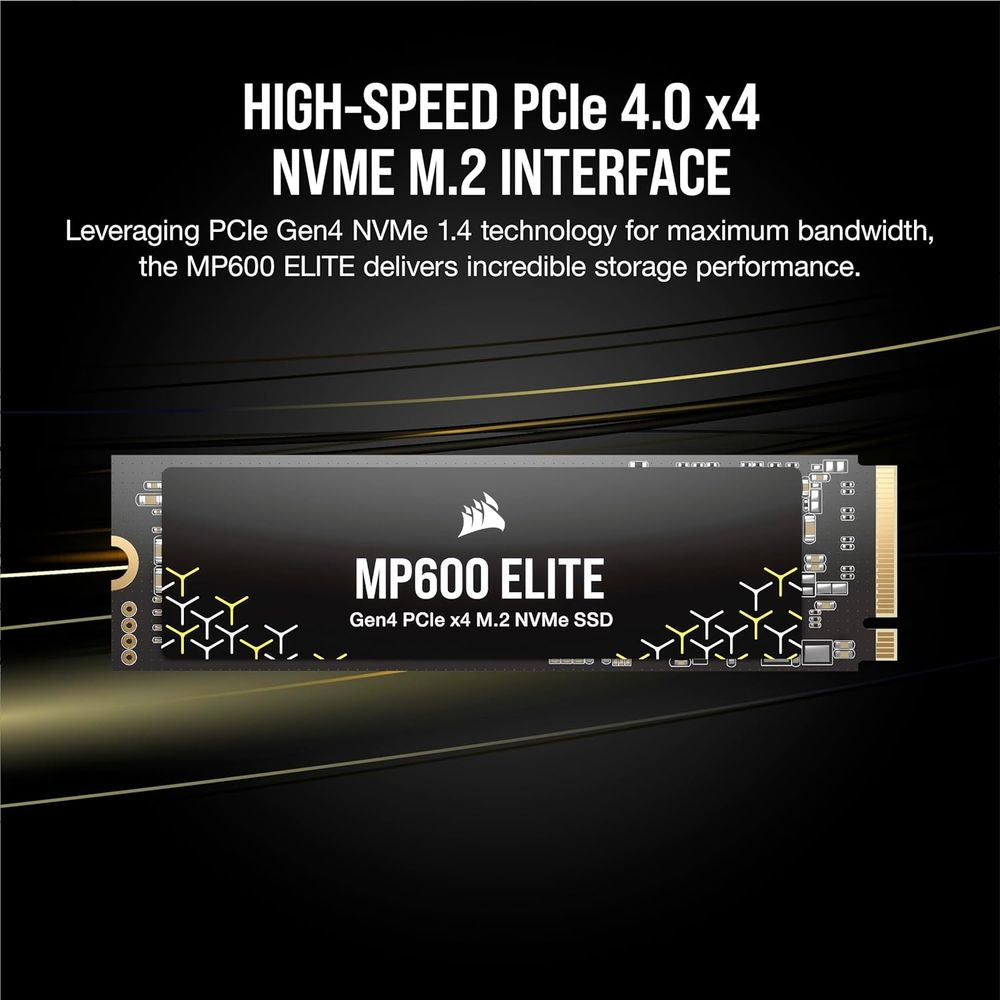 CORSAIR MP600 Elite 2TB M.2 NVME Gen4 Internal Solid State Drive ( SSD ) - 4