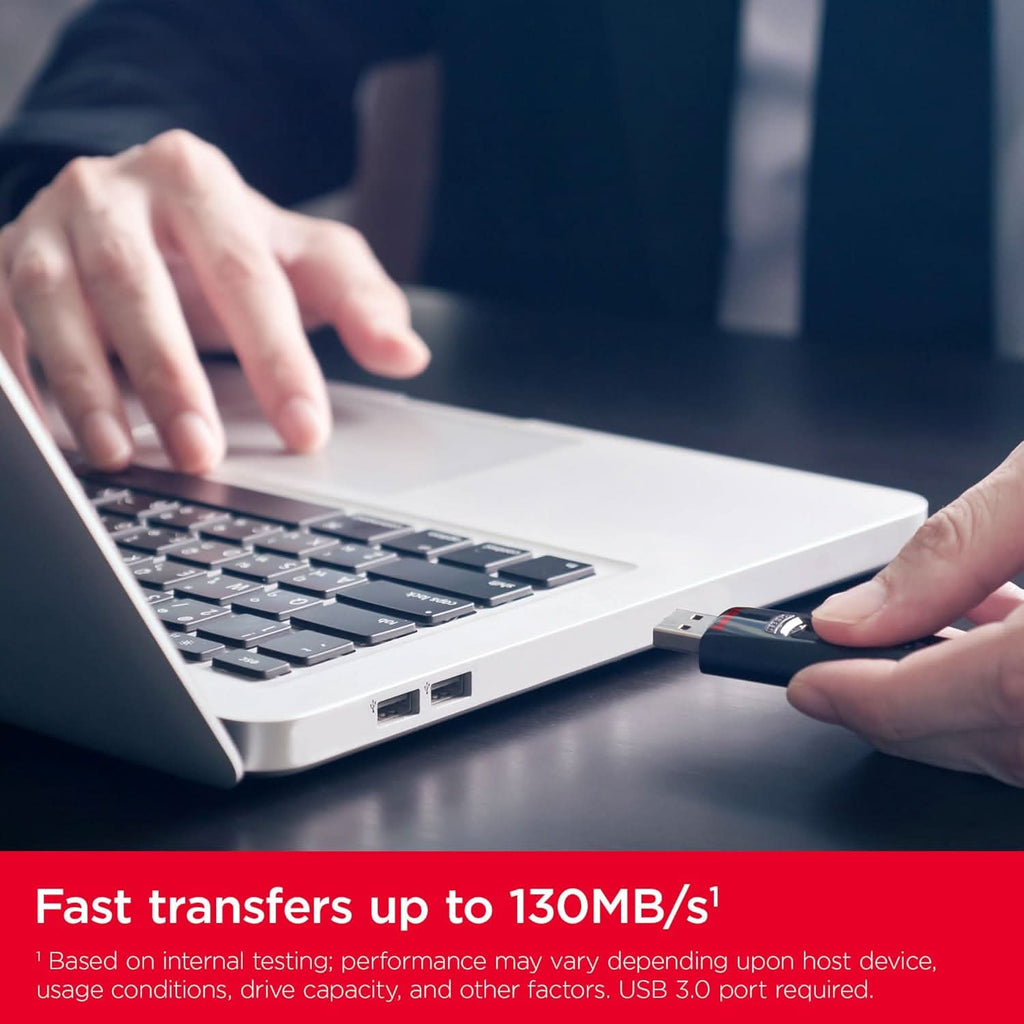 SanDisk Ultra 64GB, USB 3.0, Flash Pendrive Black – TechCure India