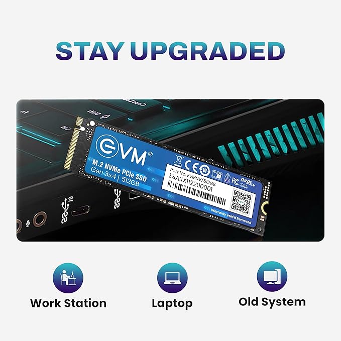 EVM 512GB NVME M.2 SSD EVMNV/512GB – TechCure India