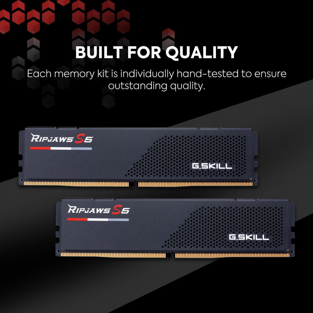 G.SKILL RIPJAWS S5 INTEL XMP 32GB DDR5 5200 MHZ F5-5200J4040A32GX1-RS5K CL40 RAM – TechCure India