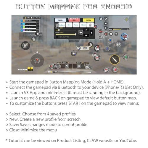 CLAW Shoot Wireless Bluetooth Mobile Gamepad Controller (With Mobile Holder) – TechCure India
