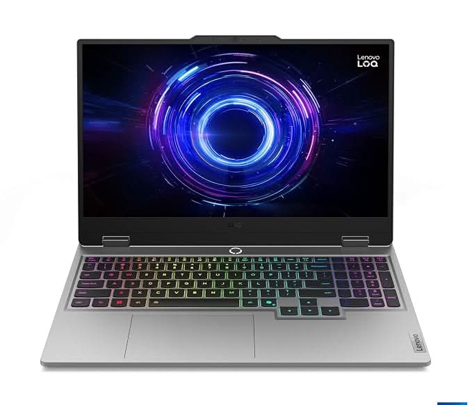 Lenovo LOQ 2025 Intel Core i7-13645HX, NVIDIA RTX 5060 8GB (16GB RAM/1TB SSD/144Hz Refresh Rate/572 AI TOPS/15.6 Inch (39.6cm)/Windows 11/Office 2024/3 Mon. Game Pass/Grey/2.4Kg), 83JE019WIN – TechCure India