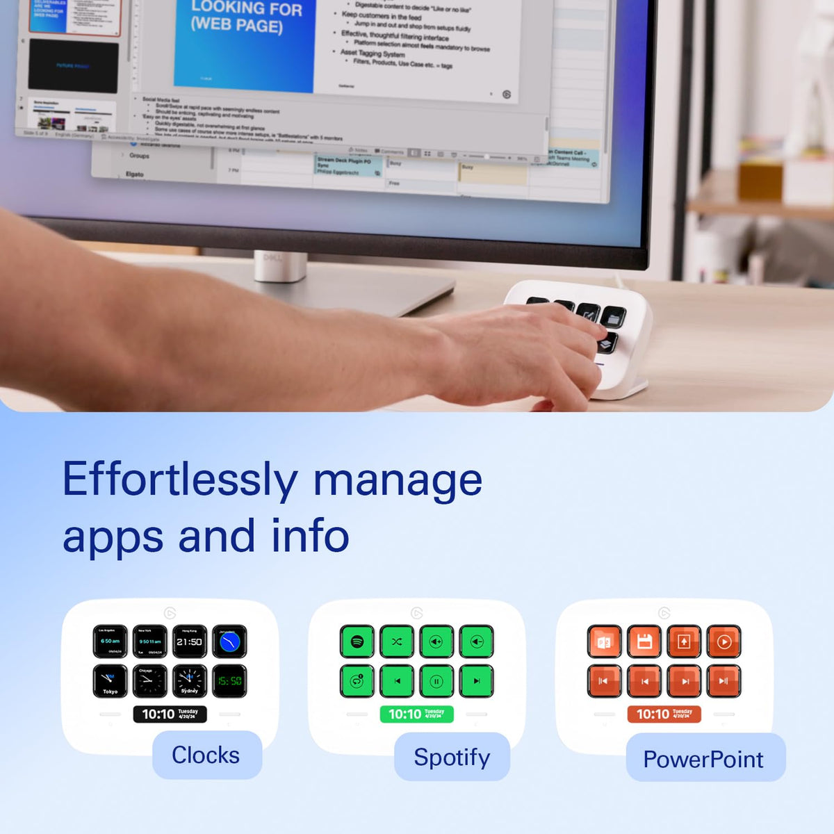 ELGATO STREAM DECK NEO USB PRODUCTIVITY CONTROLLER, 8 CUSTOMIZABLE KEYS 10GBJ9901 WHITE – TechCure India
