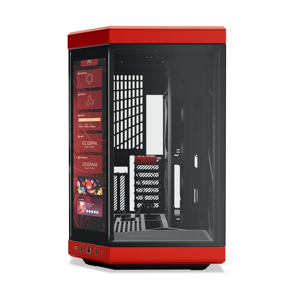 HYTE Y70 (E-ATX) MID TOWER CABINET (BLACK AND RED) CS-HYTE-Y70-BR – TechCure India