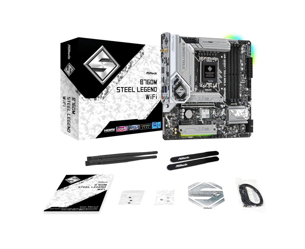 ASROCK B760M STEEL LEGEND WIFI DDR5 MICRO ATX MOTHERBOARD – TechCure India