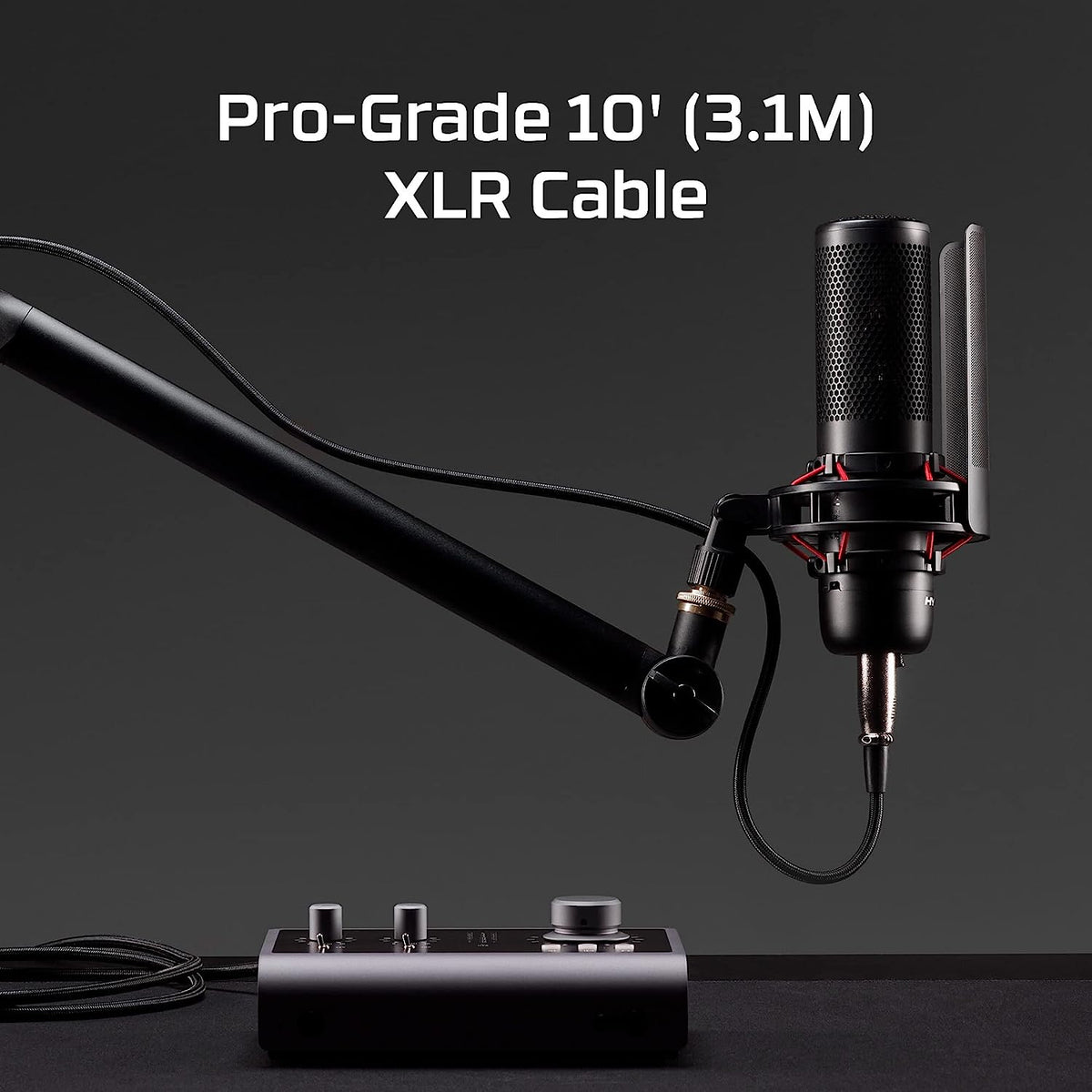 HYPERX XLR Cable Male-to-Female, 3 Pin, 10-Foot ( Black ) – TechCure India