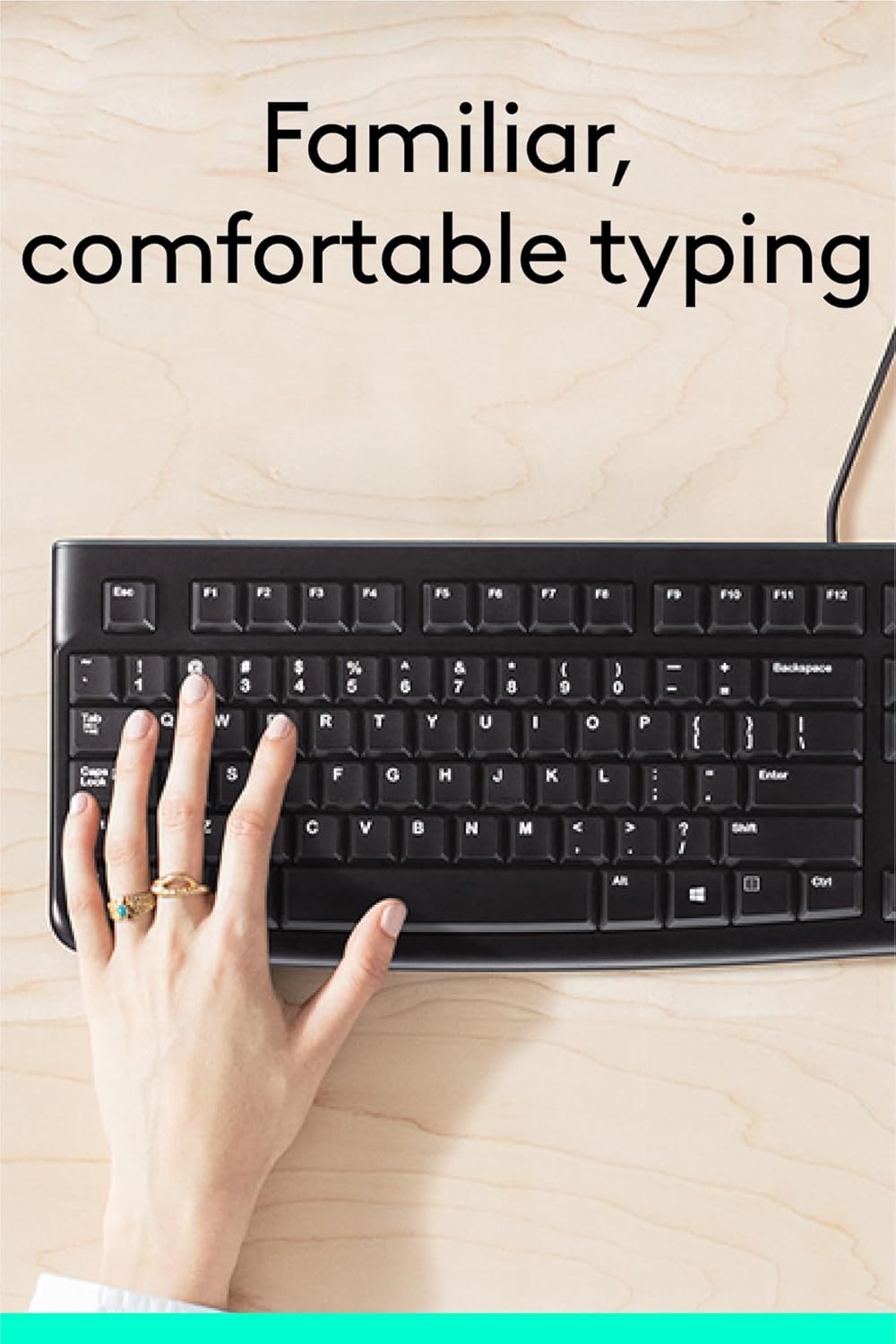 LOGITECH PLUG AND PLAY USB KEYBOARD K120 – TechCure India
