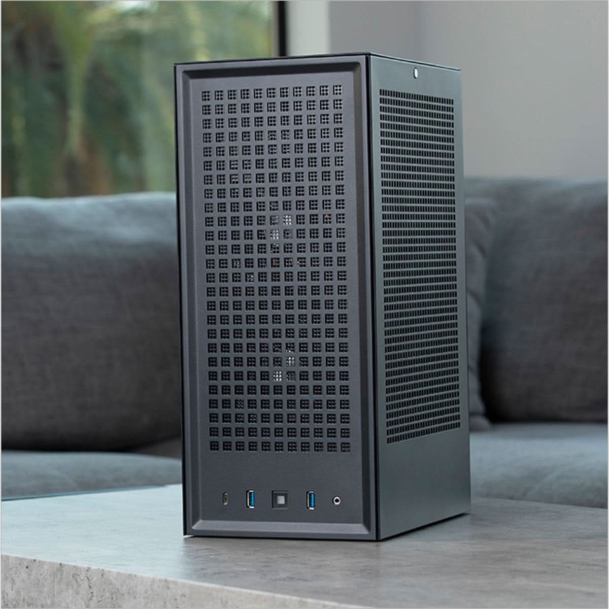 HYTE REVOLT 3 SMALL FORM FACTOR PREMIUM ITX COMPUTER GAMING CASE ONLY, METAL, BLACK CS-HYTE-REVOLT3-B – TechCure India