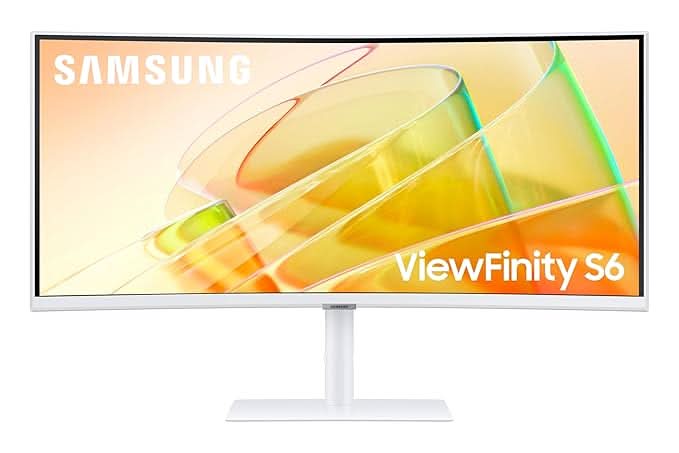 Samsung 34 Inch ViewFinity S6 Curved Monitor with Thunderbolt 4 Ultrawide WQHD Monitor LS34C650TAWXXL – TechCure India