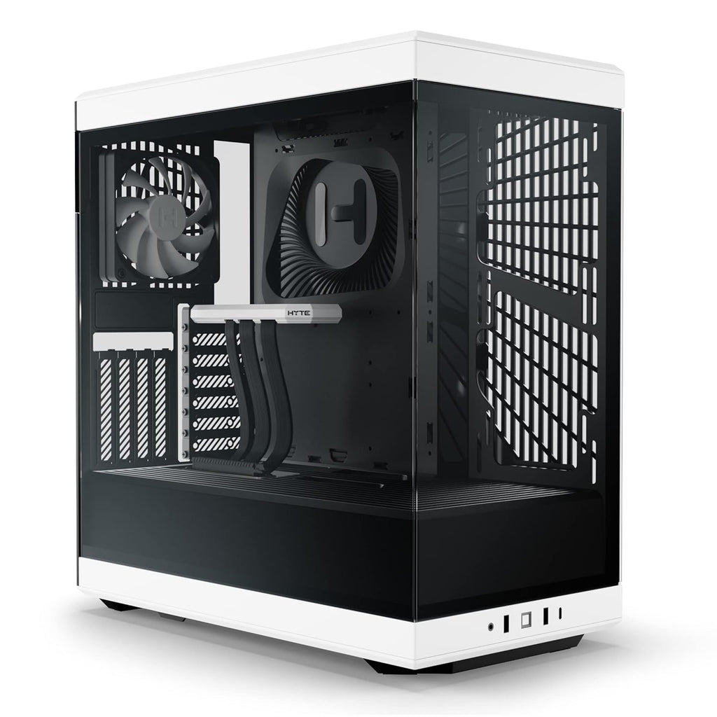 HYTE Y40 (ATX) MID TOWER CABINET (BLACK AND WHITE) CS-HYTE-Y40-BW – TechCure India