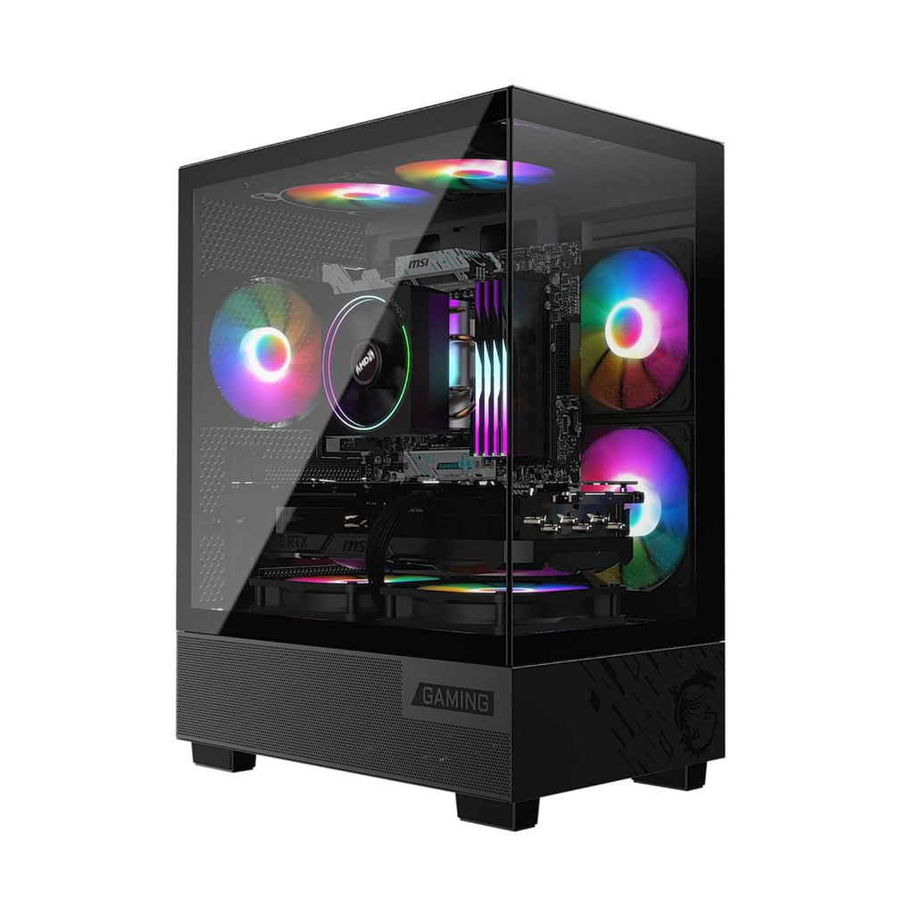 MSI PAG PANO M110A MID TOWER GAMING PC CASE - BLACK – TechCure India