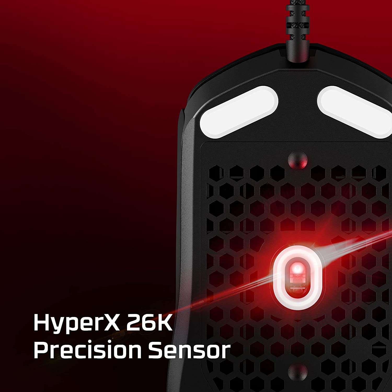 HYPERX Pulsefire Haste 2 Wired Ambidextrous Gaming Mouse ( 6N0A8AA ) ( 26000DPI / 6 Macro Buttons ) ( White ) - 3