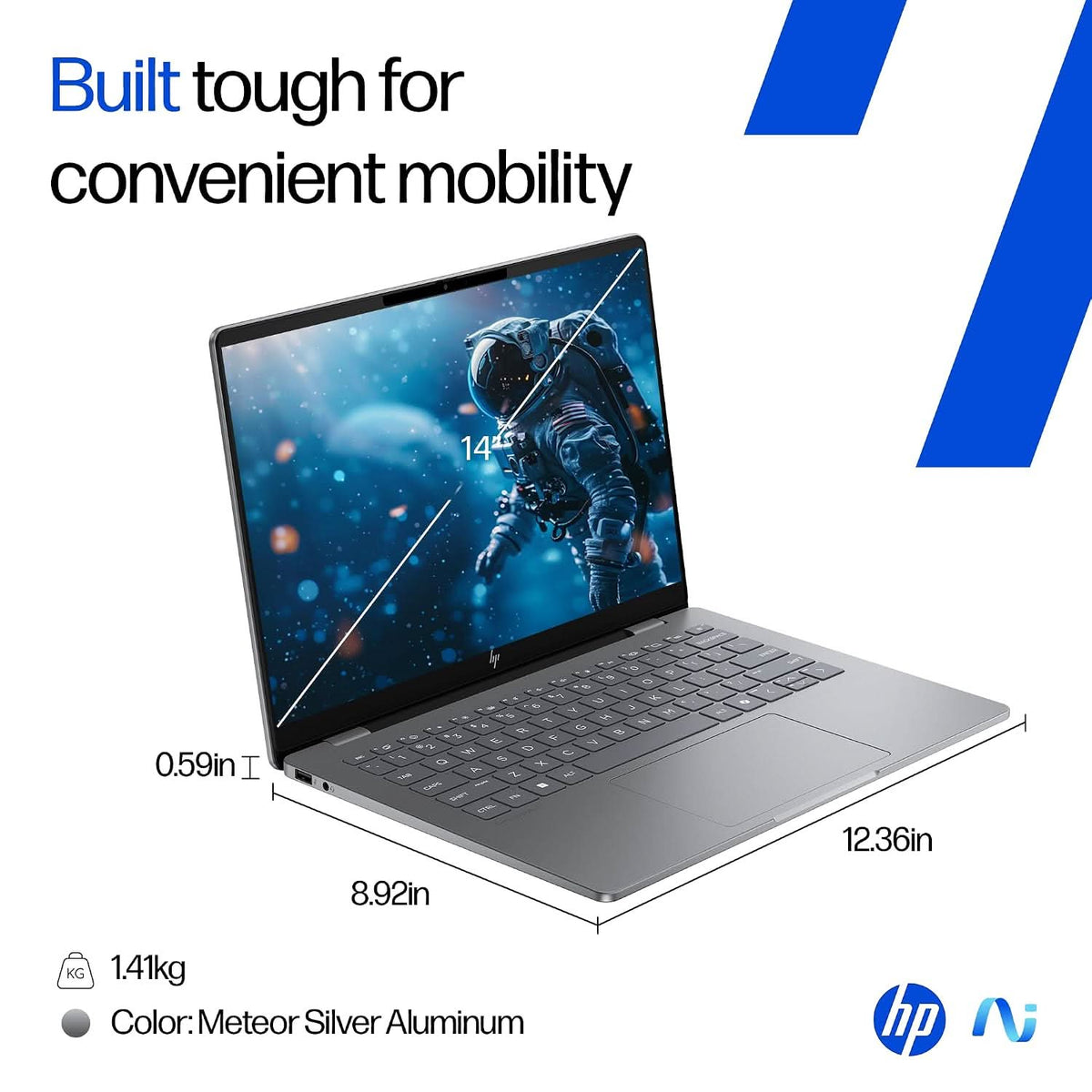 HP OmniBook 7 OLED (Previously Pavilion Plus) Intel Core Ultra 5 255H (16GB LPDDR5,1TB SSD) 3K, 0.2 ms, 14 Inch/35.6cm, Win11, M365, Office24, Meteor Silver,1.5kg, fr0789TU, 5MP Camera, Backlit AI Laptop – TechCure India