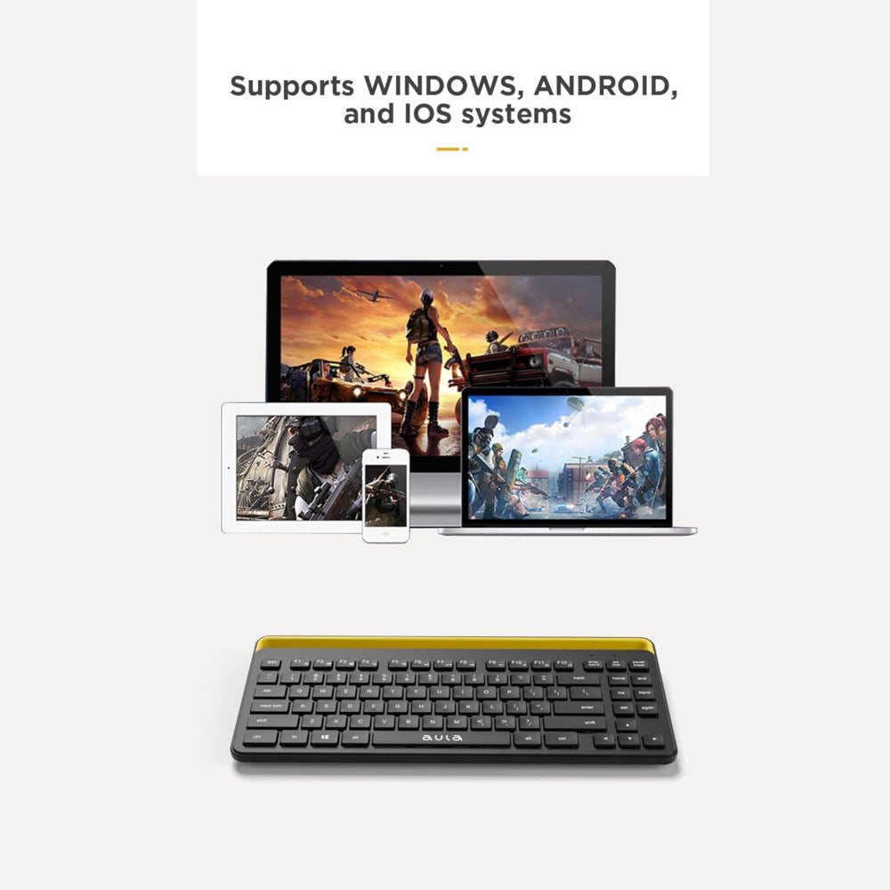 AULA AWK310 Tenkeyless Wireless Keyboard ( Black ) ( AWK310 ) – TechCure India