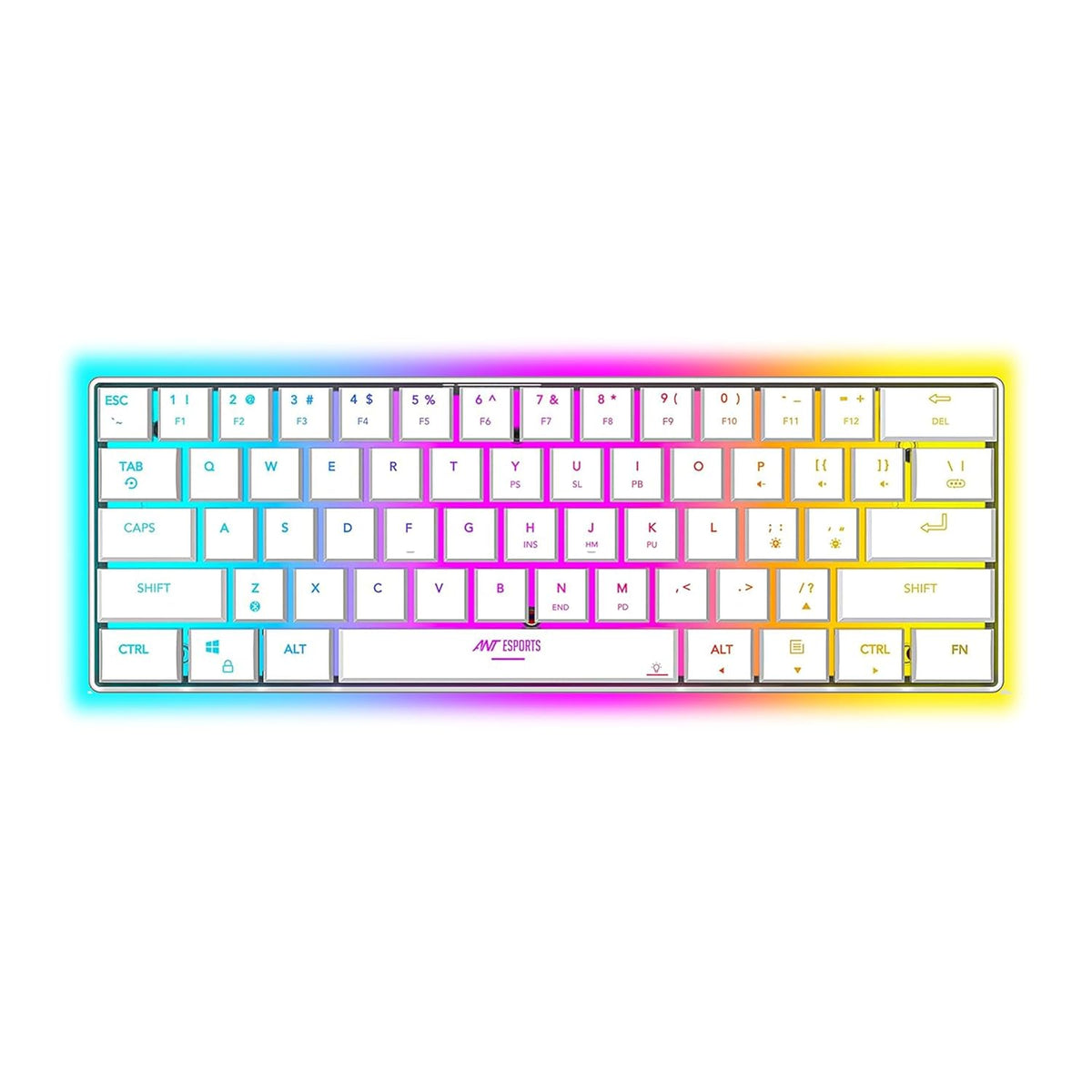 ANT ESPORTS MK1500 MINI WIRELESS GAMING KEYBOARD WHITE – TechCure India