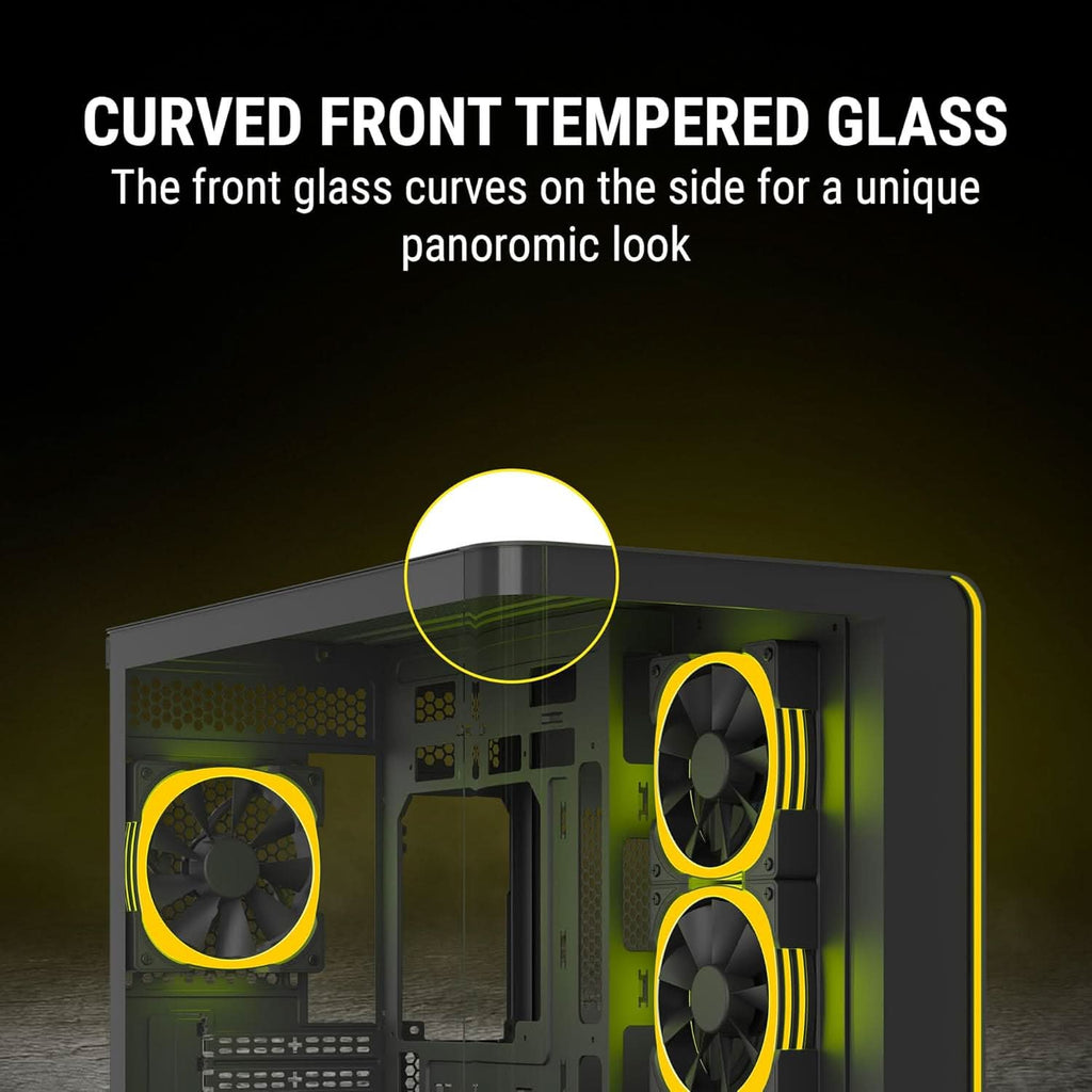 ANT ESPORTS CRYSTAL ARC ARGB ATX MID TOWER CASE BLACK – TechCure India