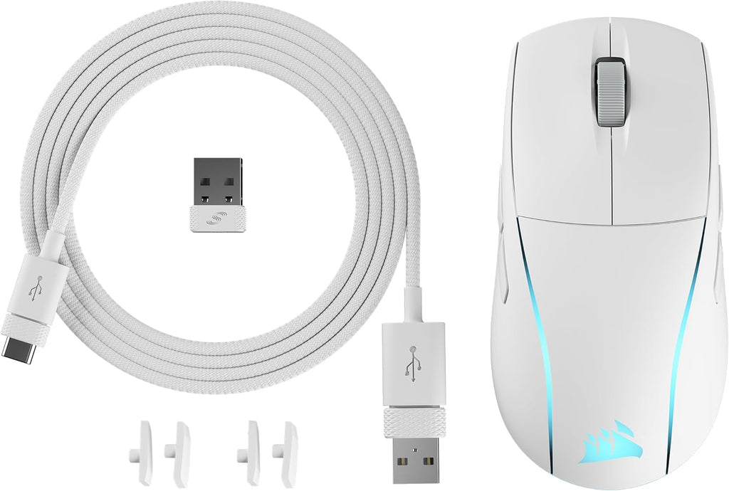 CORSAIR M75 WIRELESS GAMING MOUSE OPTICAL WHITE CH-931D011-AP – TechCure India