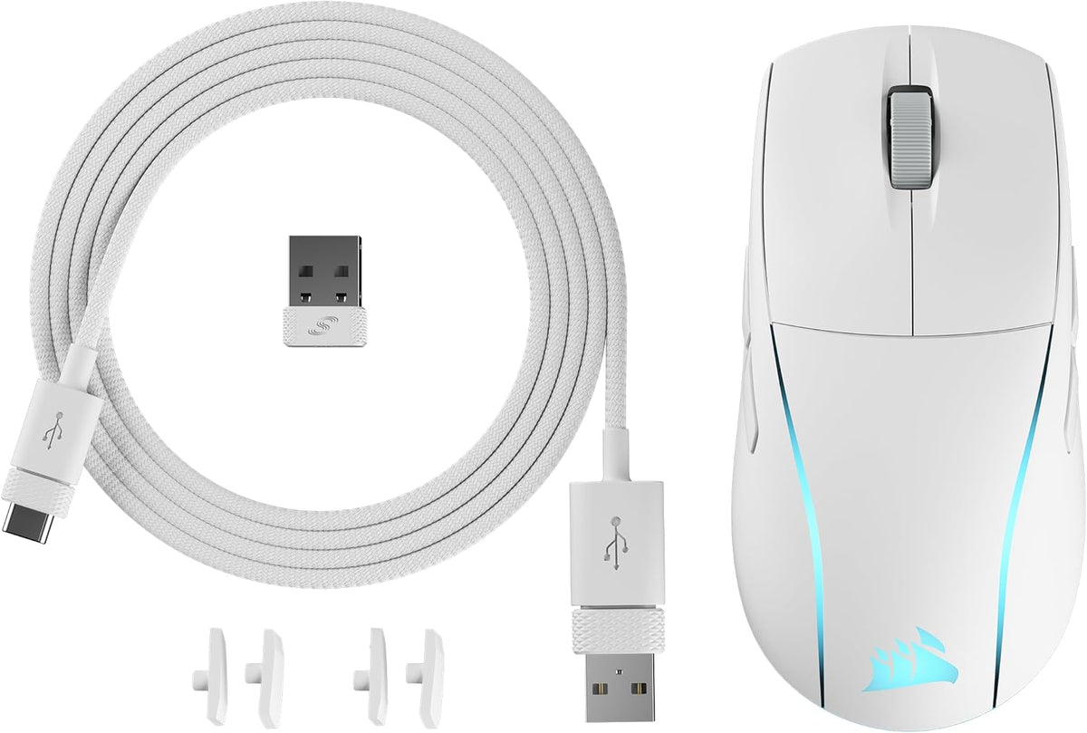 CORSAIR M75 WIRELESS GAMING MOUSE OPTICAL WHITE CH-931D011-AP – TechCure India