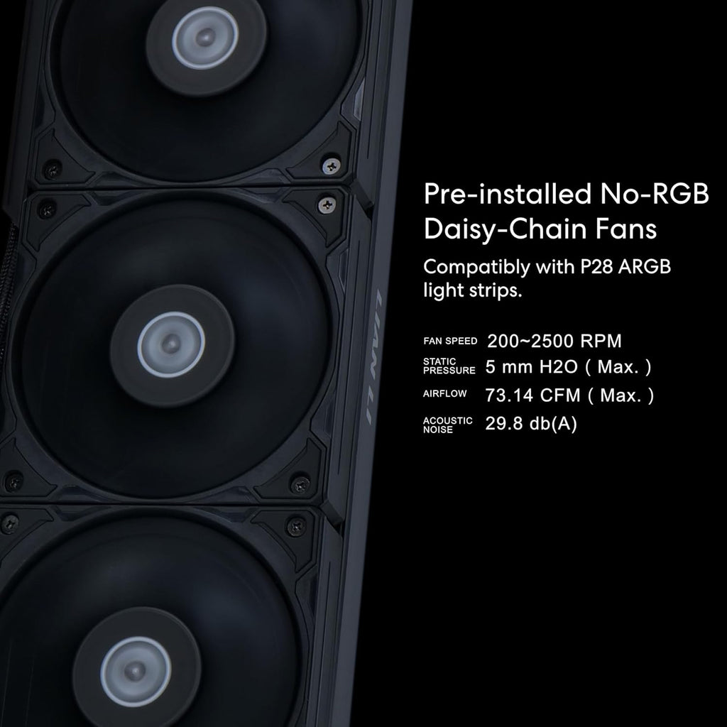 LIAN LI HYDROSHIFT LCD 360S LIQUID COOLER WITH HEATSINK- BLACK (G89.GHSLCD36SB.IN) – TechCure India
