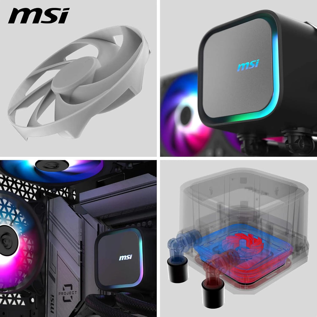 MSI MAG CORELIQUID A13 240 AIO CPU LIQUID COOLER BLACK – TechCure India