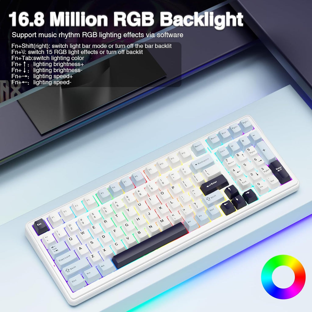 AULA F99 ICE BLUE REAPER SWITCH MECHANICAL GAMING KEYBOARD – TechCure India